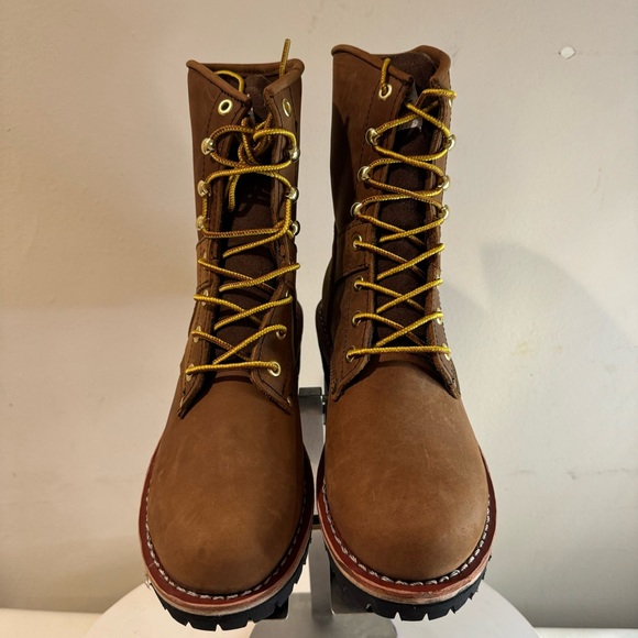 Tree Climbing/ Riding Brown logger Men’s Full Grain Leather Upper Boots - Picture 7 of 7